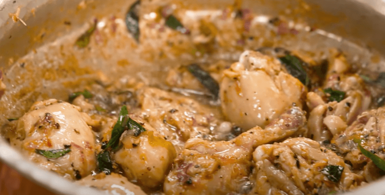 Step 3.1: Once the chicken is well-cooked, add black pepper powder and mix well