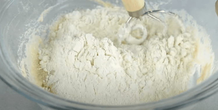 Step 1.1: Gradually add the remaining flour and mix well until gluten is developed