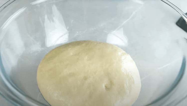 Step 2.1: Transfer the dough to a flat surface, sprinkle dry flour, and knead the dough