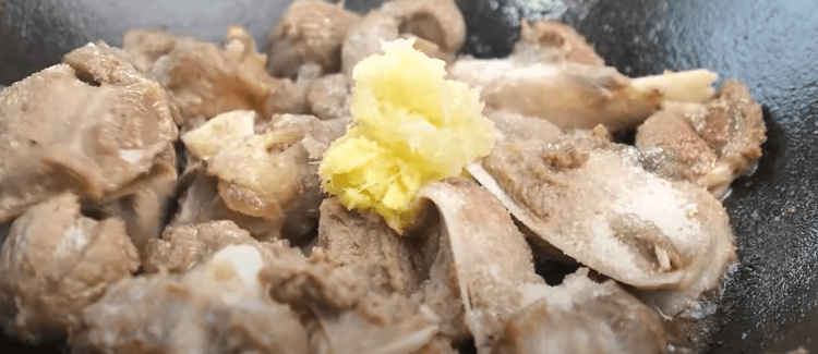 Step 1.1: Add ginger, garlic, and pink salt
