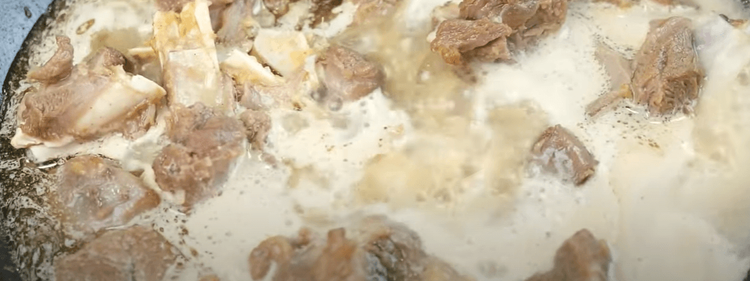 Step 1.2: Add water, mix well, and bring it to a boil