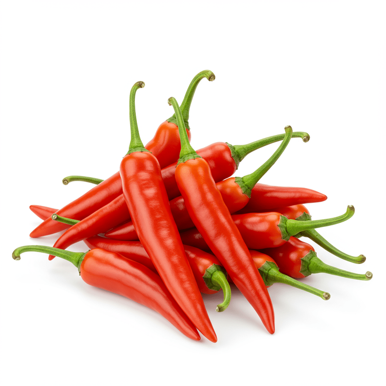 Roughly cut dry red chilli