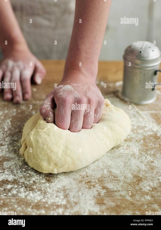 Step 3.1: Transfer the dough to a floured surface and knead for about 10 minutes until it’s smooth and elastic