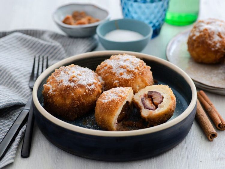 Potato Plum Dumplings with Plum Sauce recipe