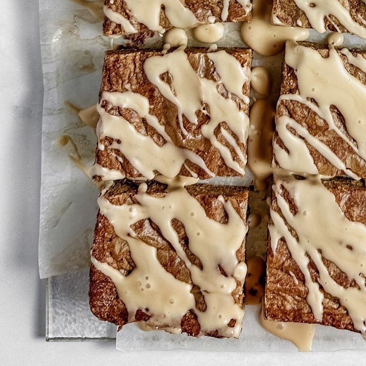 Mocha Chip Blondies with Coffee Glaze recipe