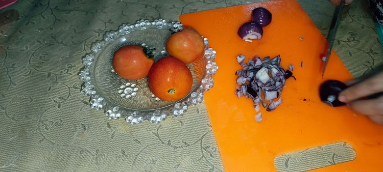 Step 1.1: Peel and finely chop the onions