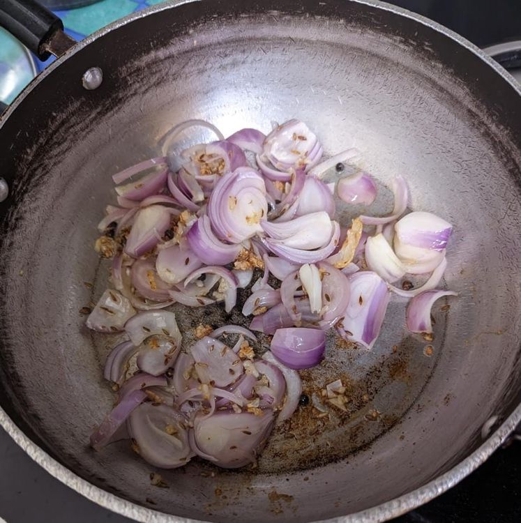 Step 1.1: In a pan add butter and heat it