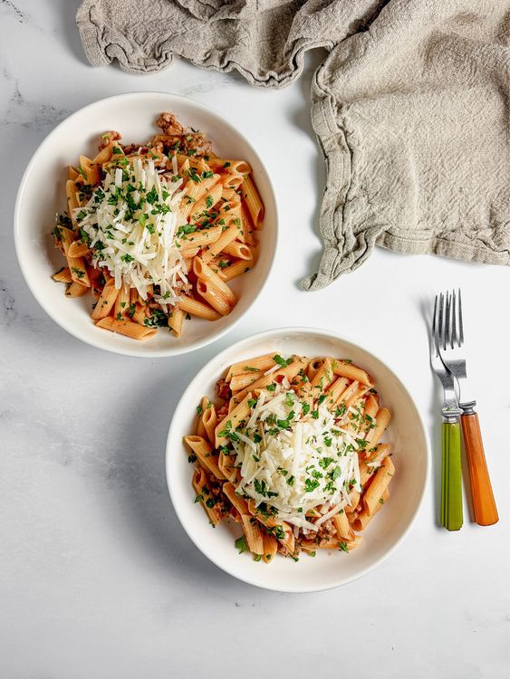 Pasta with Quick Sausage Ragu recipe