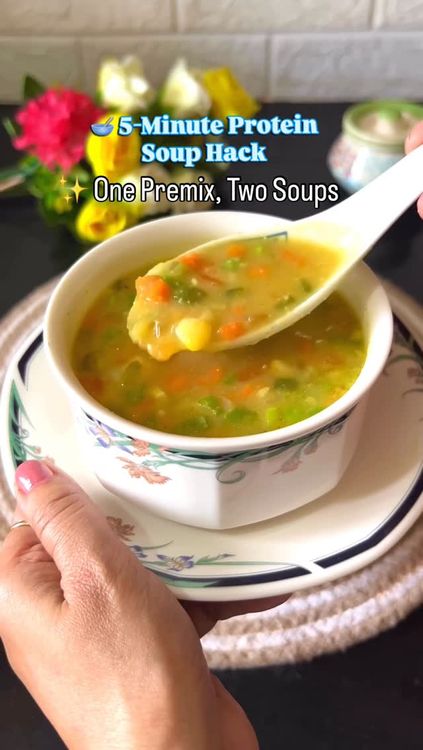 One Premix, Two Healthy Soups recipe