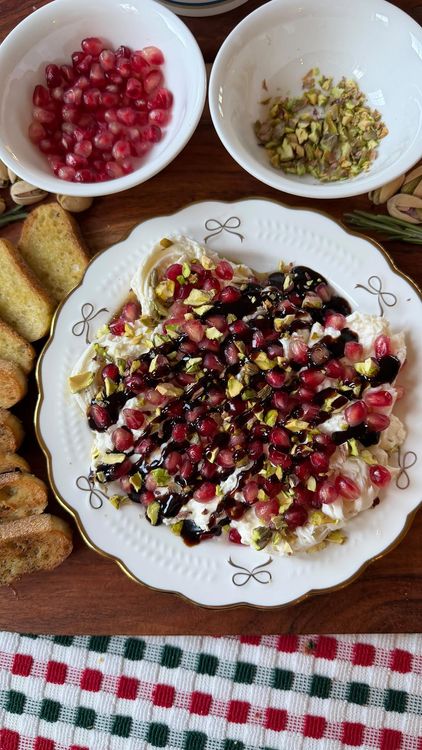 Pomegranate & Pistachio Burrata Dip recipe
