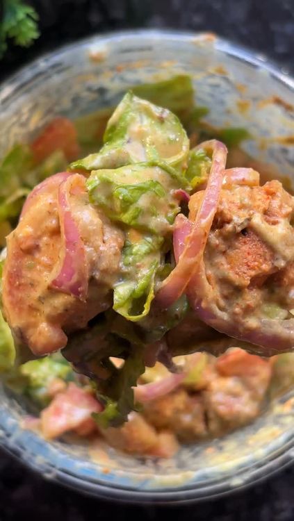 High Protein Tandoori Chicken Salad recipe
