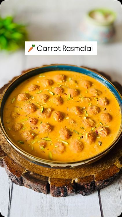 Carrot Rasmalai (Gajar Rasmalai) recipe
