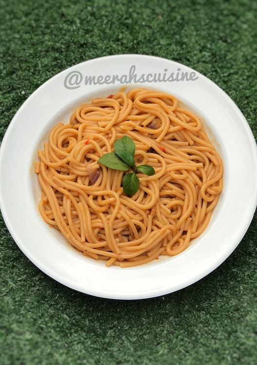 Simple Jollof Spaghetti recipe