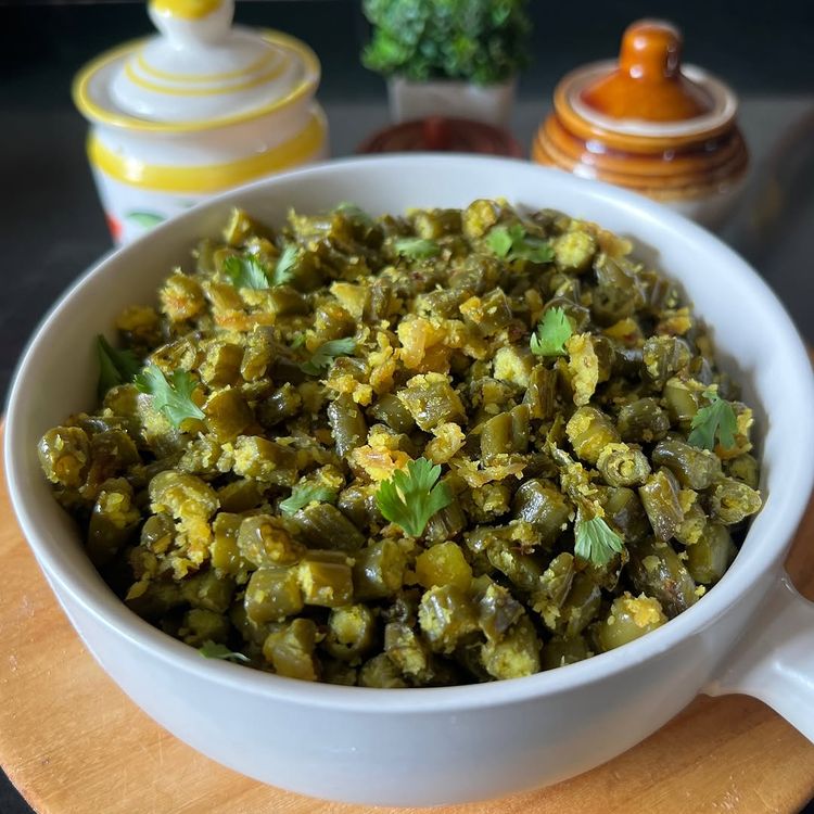 Beans Fry Sabji recipe