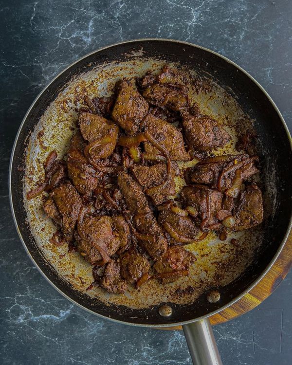 Simple Fried Ox Liver recipe