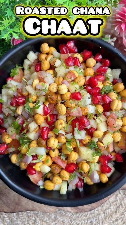 Protein-Rich Roasted Chana Chaat recipe