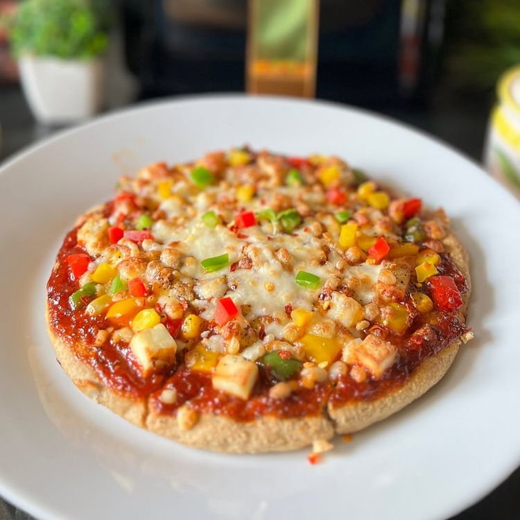 Low Calories Healthy Pizza Without Maida recipe