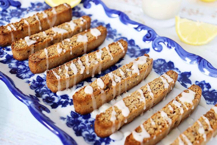 Lemon Walnut Biscotti recipe