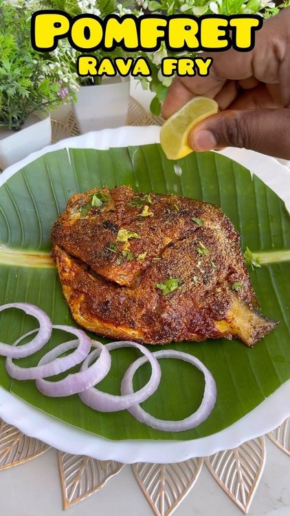 Pomfret Rava Fry recipe