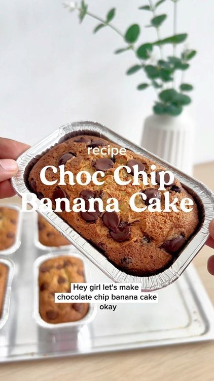 Choc Chip Banana Cake recipe
