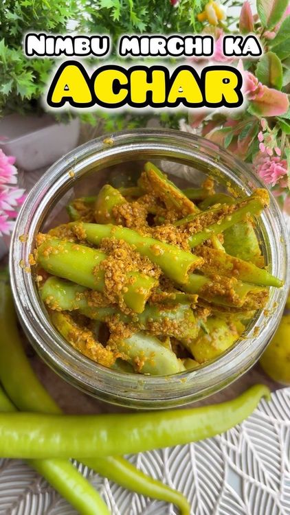 Nimbu-Mirchi Ka Achar recipe