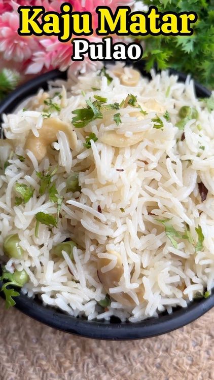 Shahi Kaju Matar Pulao recipe