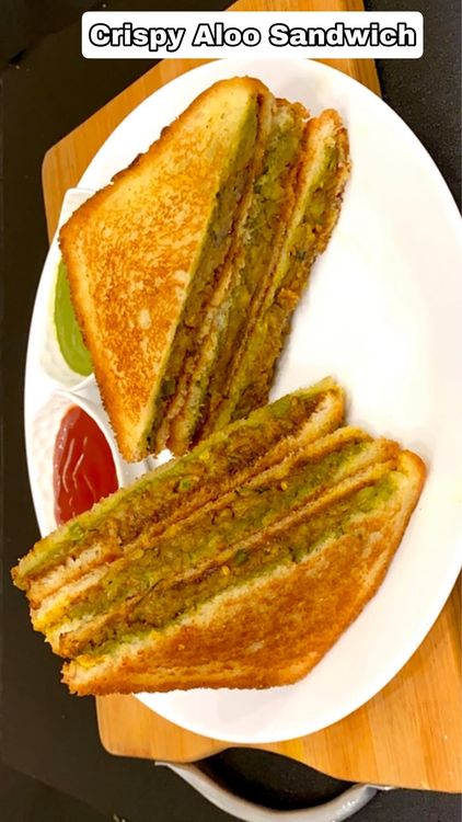 Quick and Easy Crispy Aloo Sandwich recipe