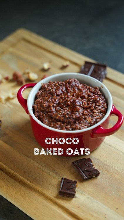 Baked Oats Coeur Chocolat recipe