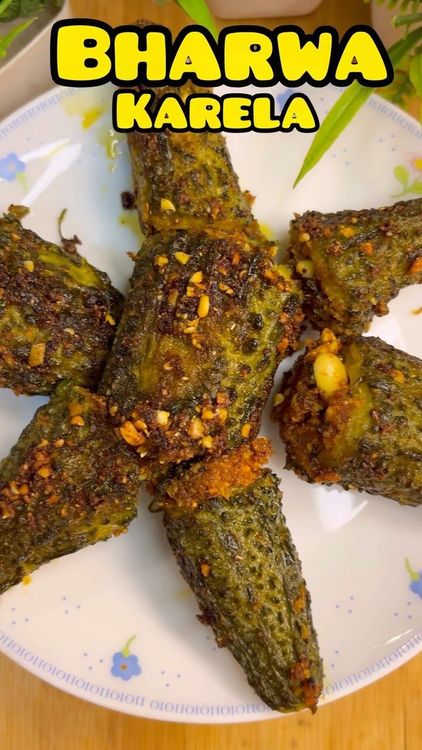Bharwa Karela | Stuffed Bitter Gourd recipe