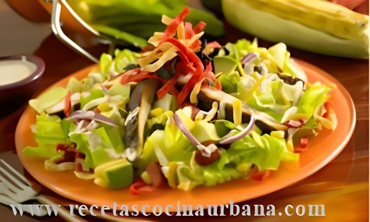 Avocado Salad with Shrimp, Mango, and Red Onion recipe