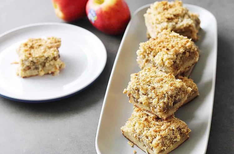 Apple Crumble Slice recipe