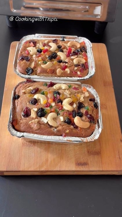 Eggless Fruit Cake recipe