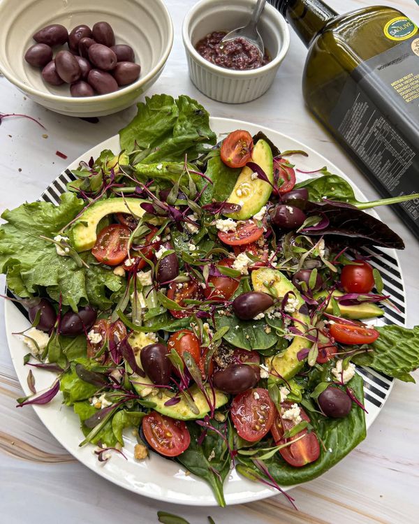 Green Salad with Olive Oil Dressing recipe
