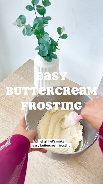 Easy Eggless Buttercream recipe
