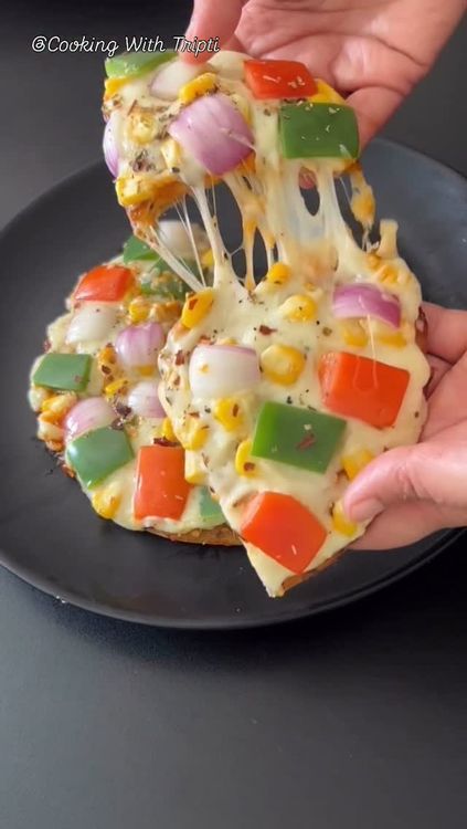 Healthy Homemade Pizza Without Maida, Yeast, or Oven recipe