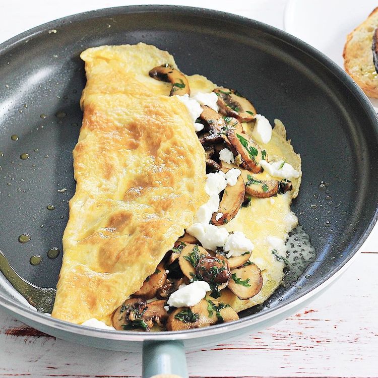 Mushroom and Goat’s Cheese Omelette recipe