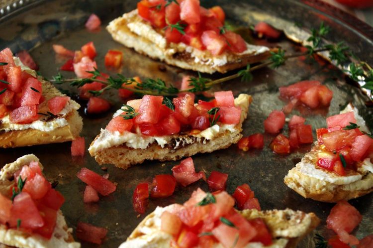 Jalapeno Watermelon Bruschetta recipe