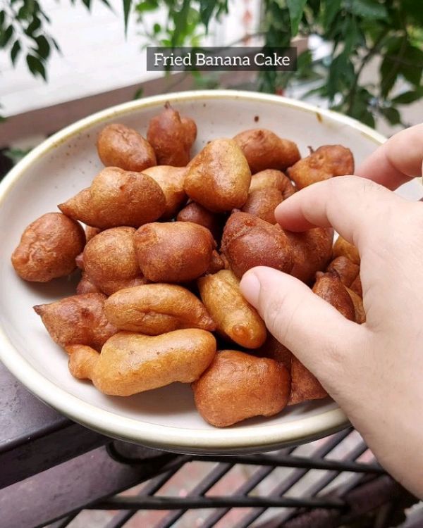 Fried Banana Cake recipe