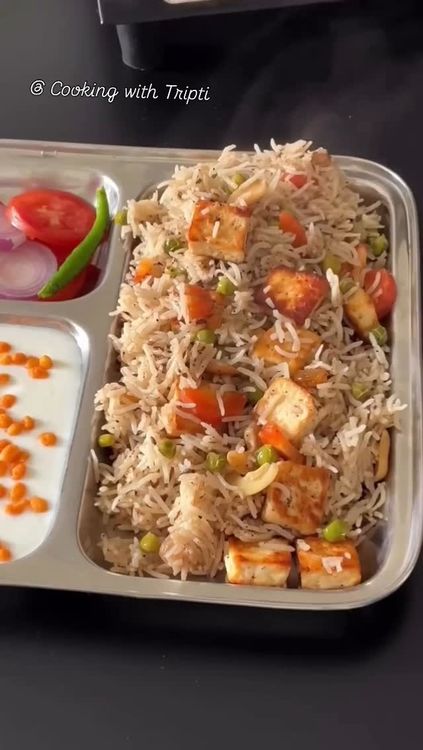 Peas Paneer Pulao recipe