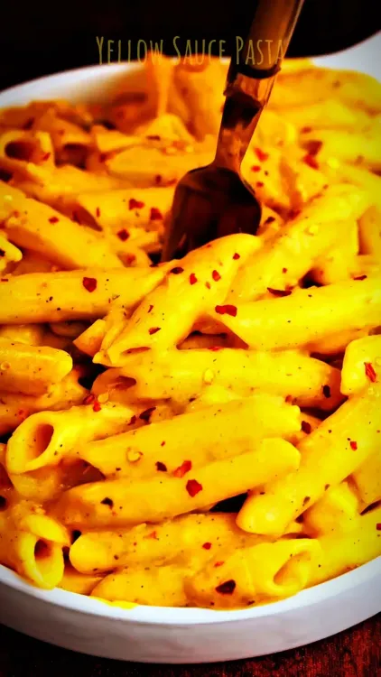 Yellow Sauce Pasta recipe