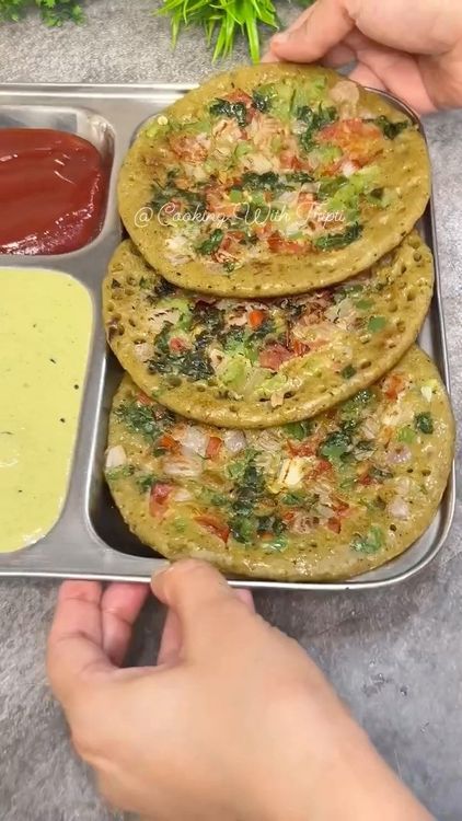 Rice and Moong Dal Chilla recipe