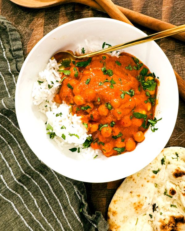 15 Minute Butter Chickpea recipe