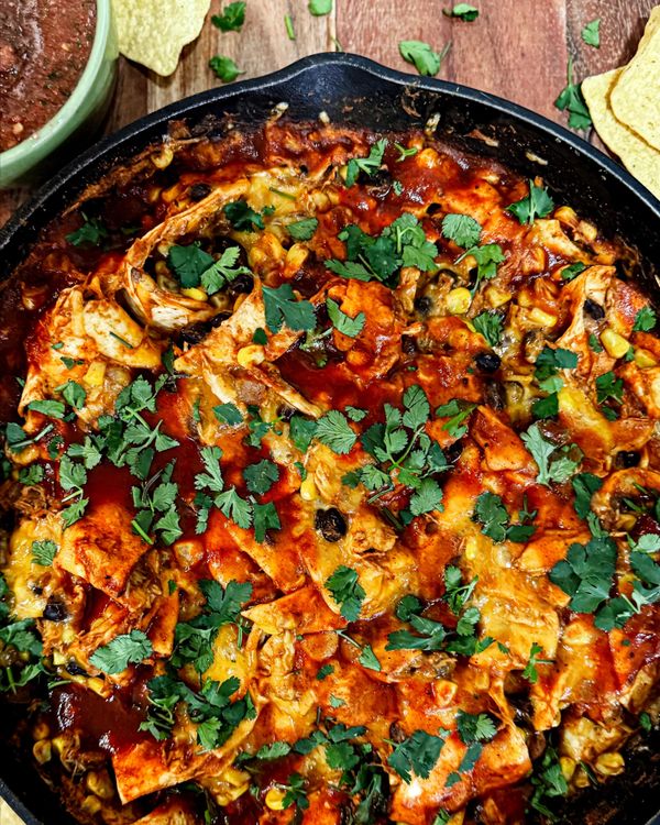 Easy Skillet Enchiladas recipe
