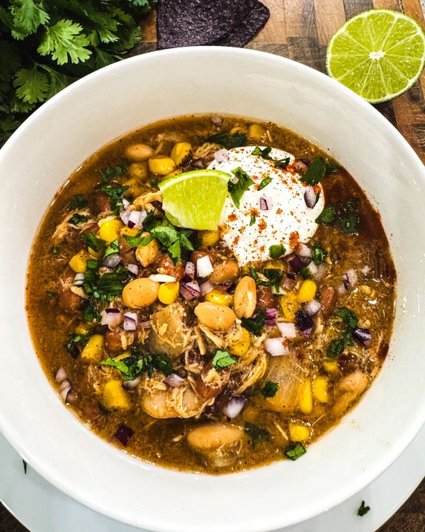 Easy and Healthy White Chicken Chili recipe