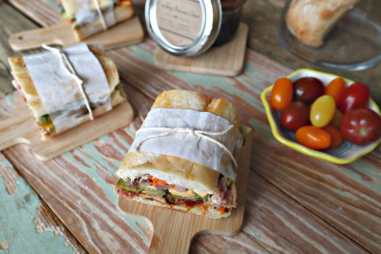 Pressed Picnic Sandwiches recipe