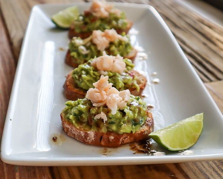 Lobster Guacamole Crostini recipe
