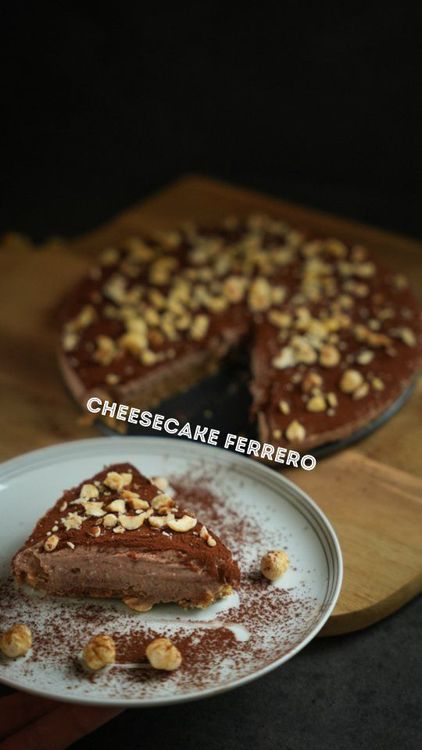 Vegan High-Protein Ferrero Cheesecake recipe
