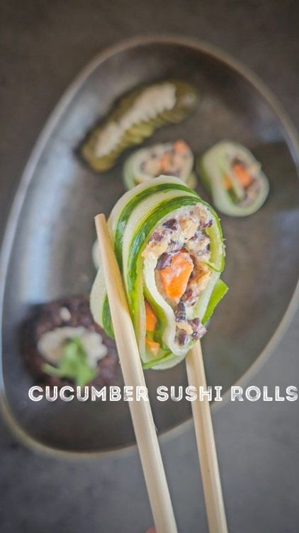 Cucumber Sushi Rolls recipe