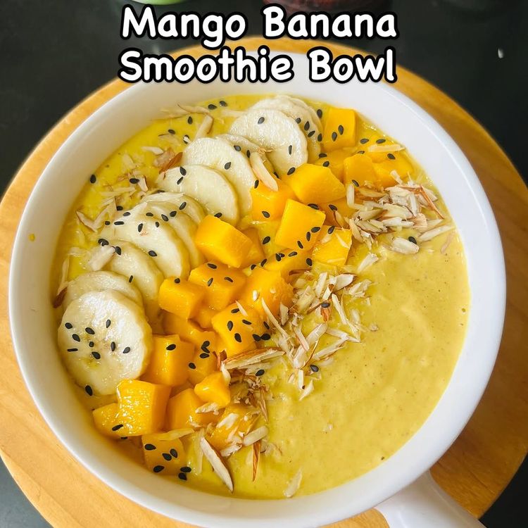 Mango Banana Smoothie Bowl recipe