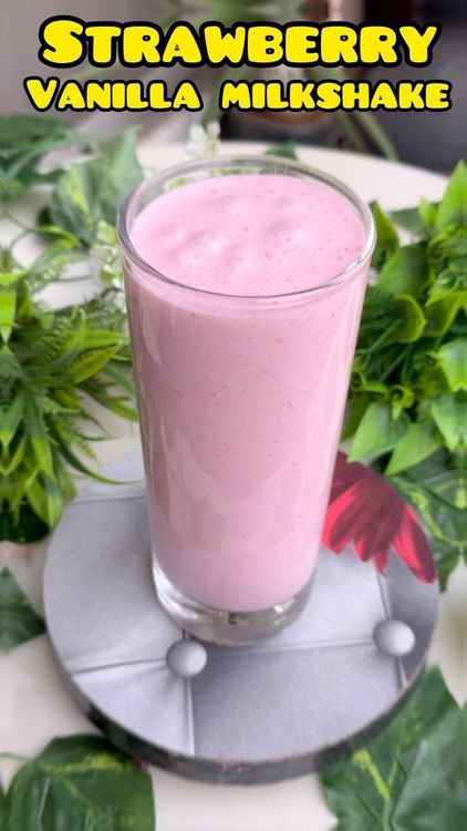 Strawberry Vanilla Milkshake recipe